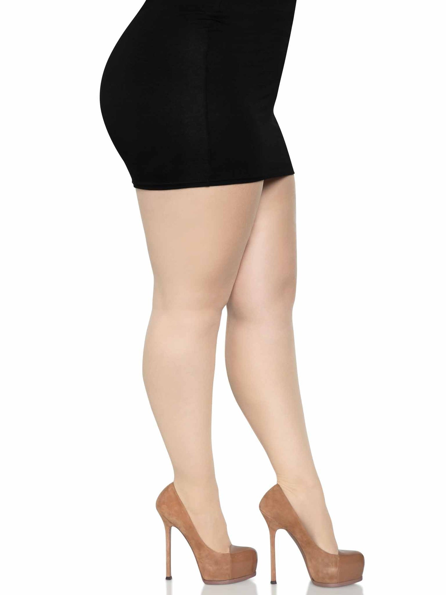 Cadi Plus Sheer Backseam Pantyhose