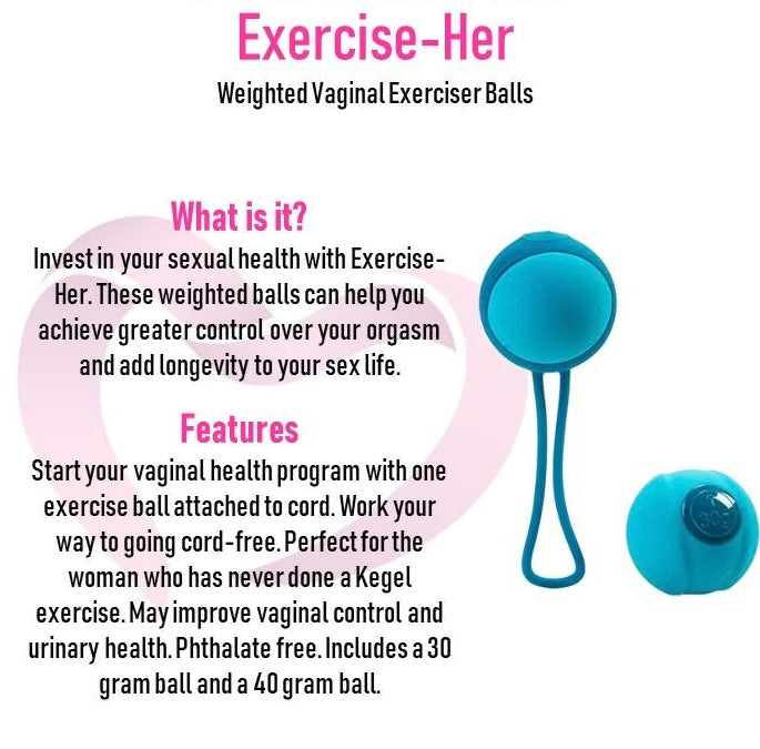 Exercise-Her Kegel Weights for Pelvic Floor Strengthening