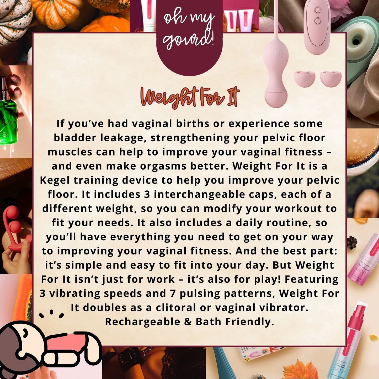 Weight For It Kegel Exerciser PLUS Vībe