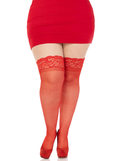 Plus Nora Thigh High Stockings