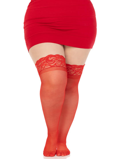 Plus Nora Thigh High Stockings