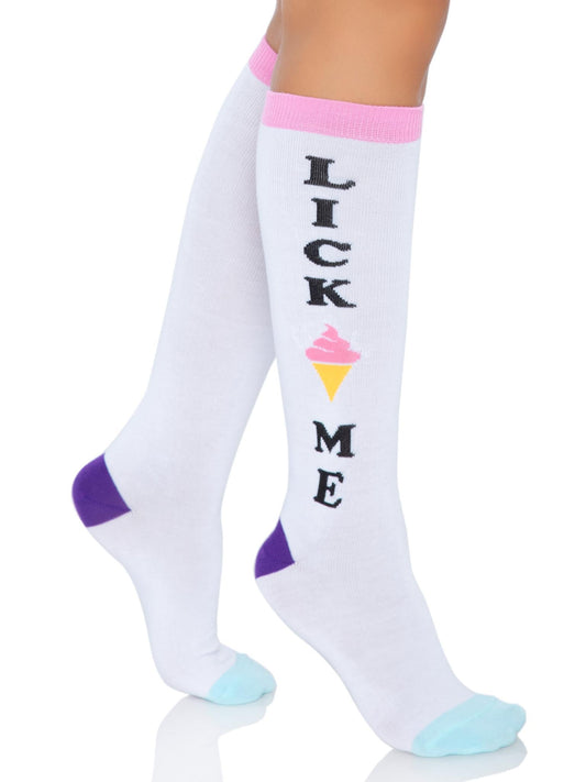 Lick Me Knee Socks
