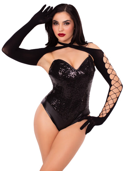 Opaque Gloved Shrug
