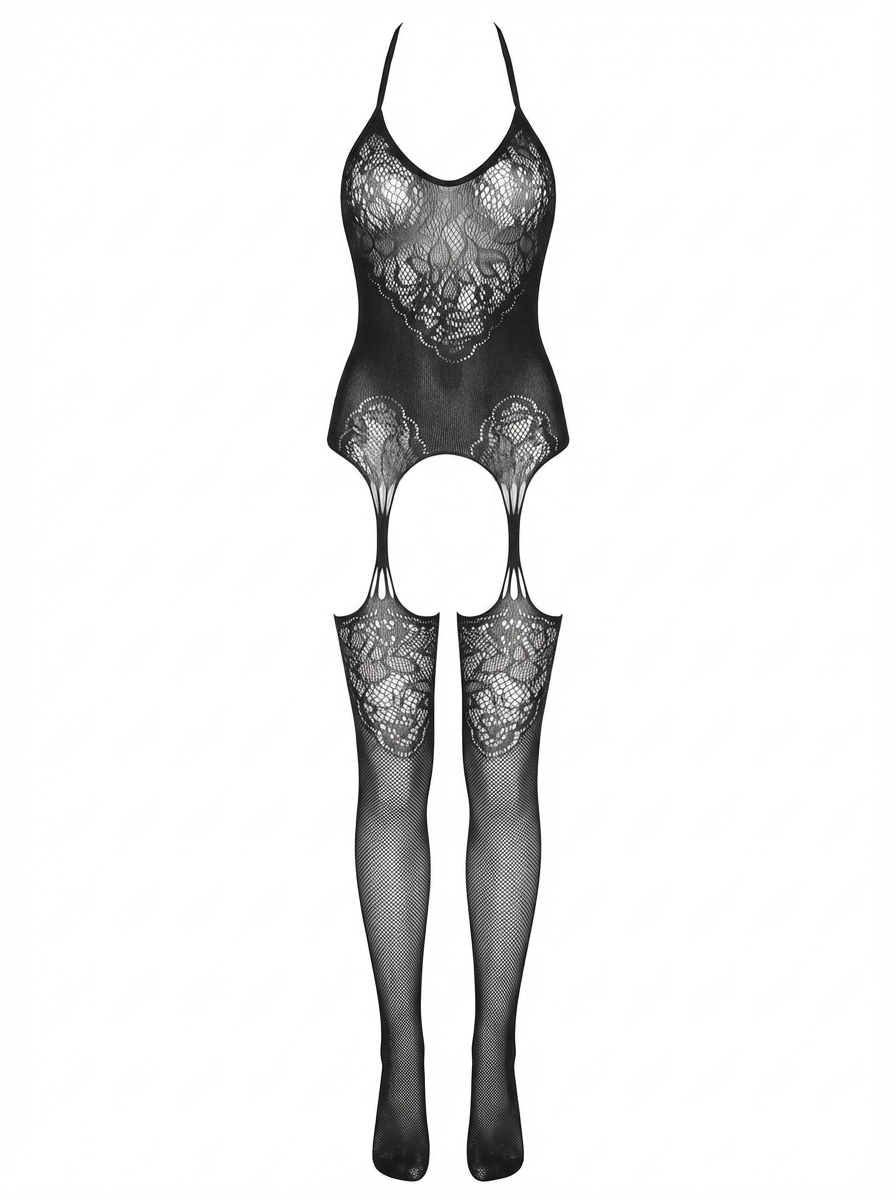 Pure Obsession Plus Suspender Bodystocking