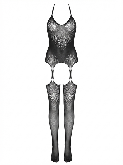 Pure Obsession Plus Suspender Bodystocking