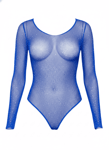 Falling 4 U Rhinestone Bodysuit