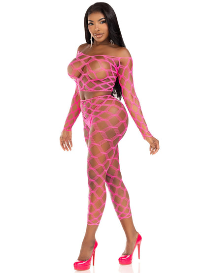 Never Say Never Crop Top and Tights Set