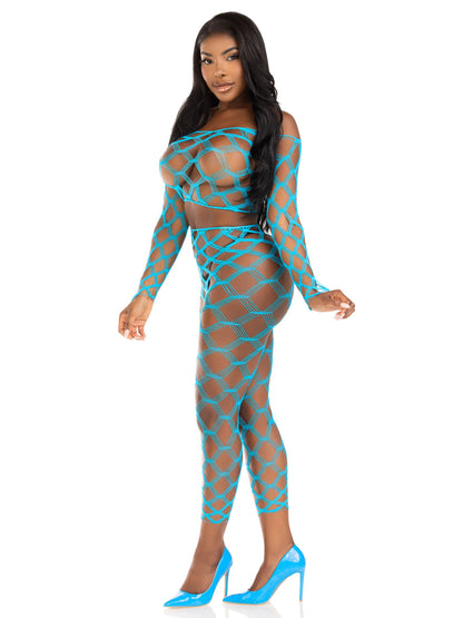 Never Say Never Crop Top and Tights Set
