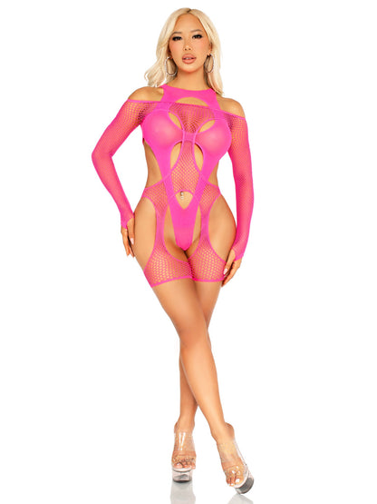 About Last Night Harness Bodysuit Set