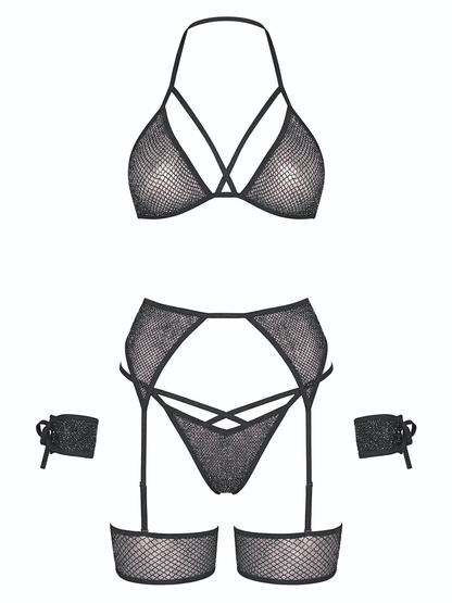 All Tied Up Shimmer Bra and Panty Set