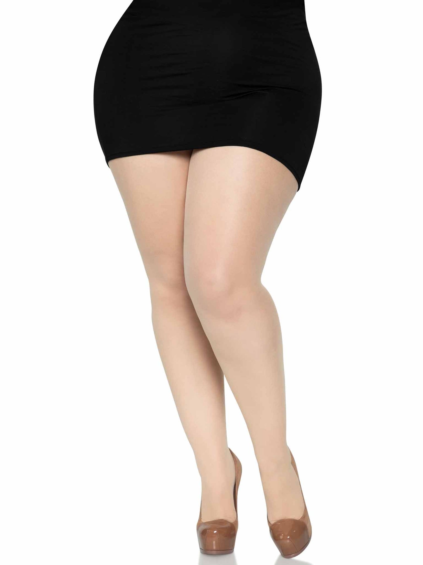 Cadi Plus Sheer Backseam Pantyhose