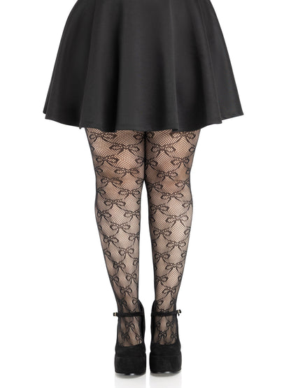 Bow Net Tights