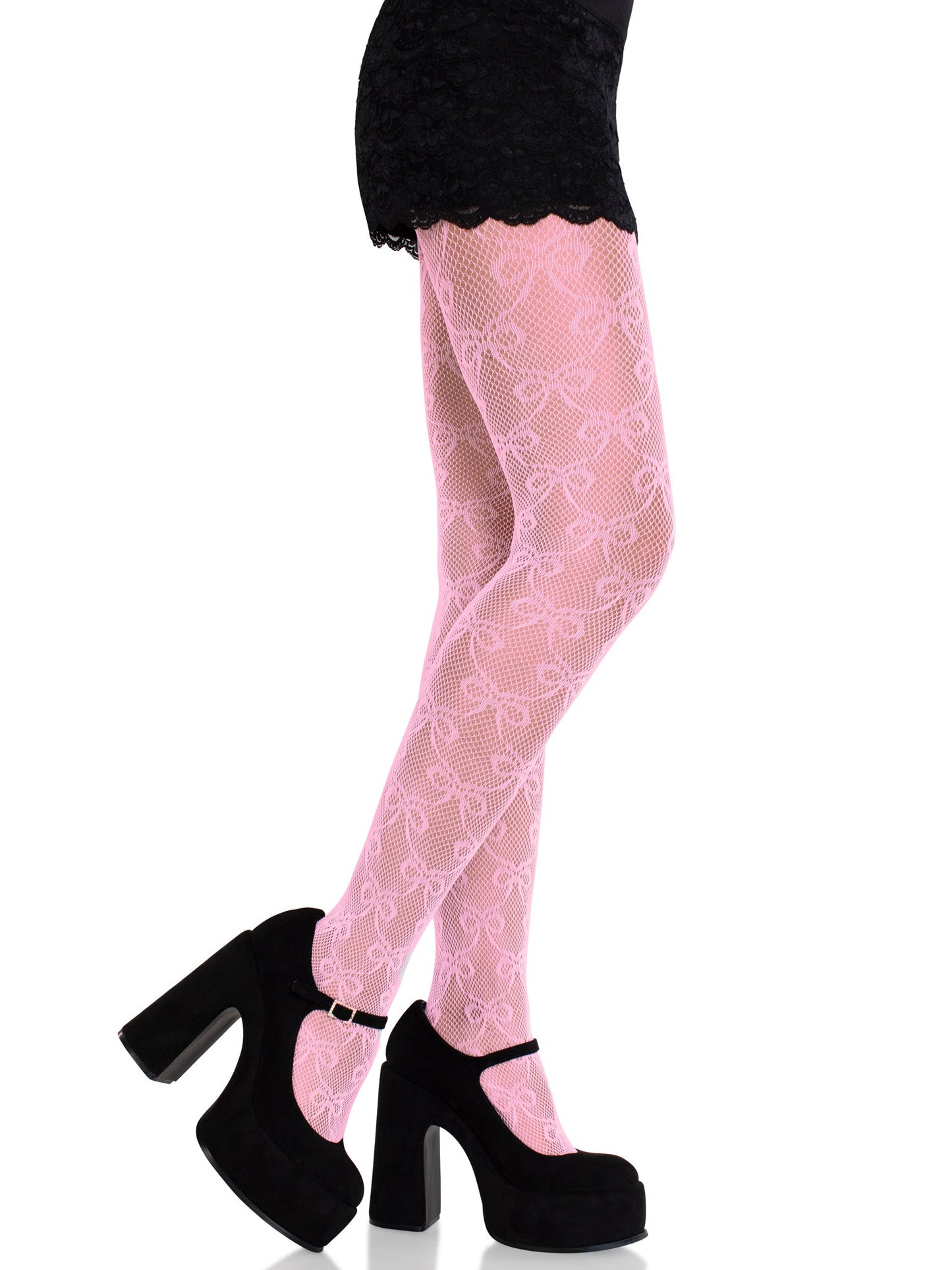 Bow Net Tights