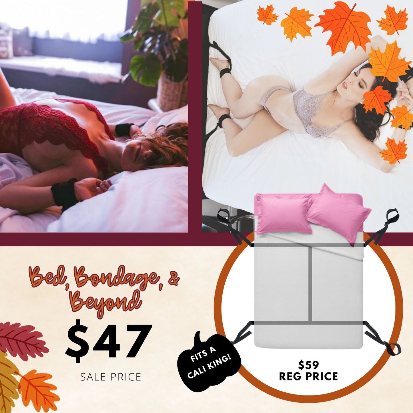 Bed, Böndage & Beyond Under-Bed Restraīnts