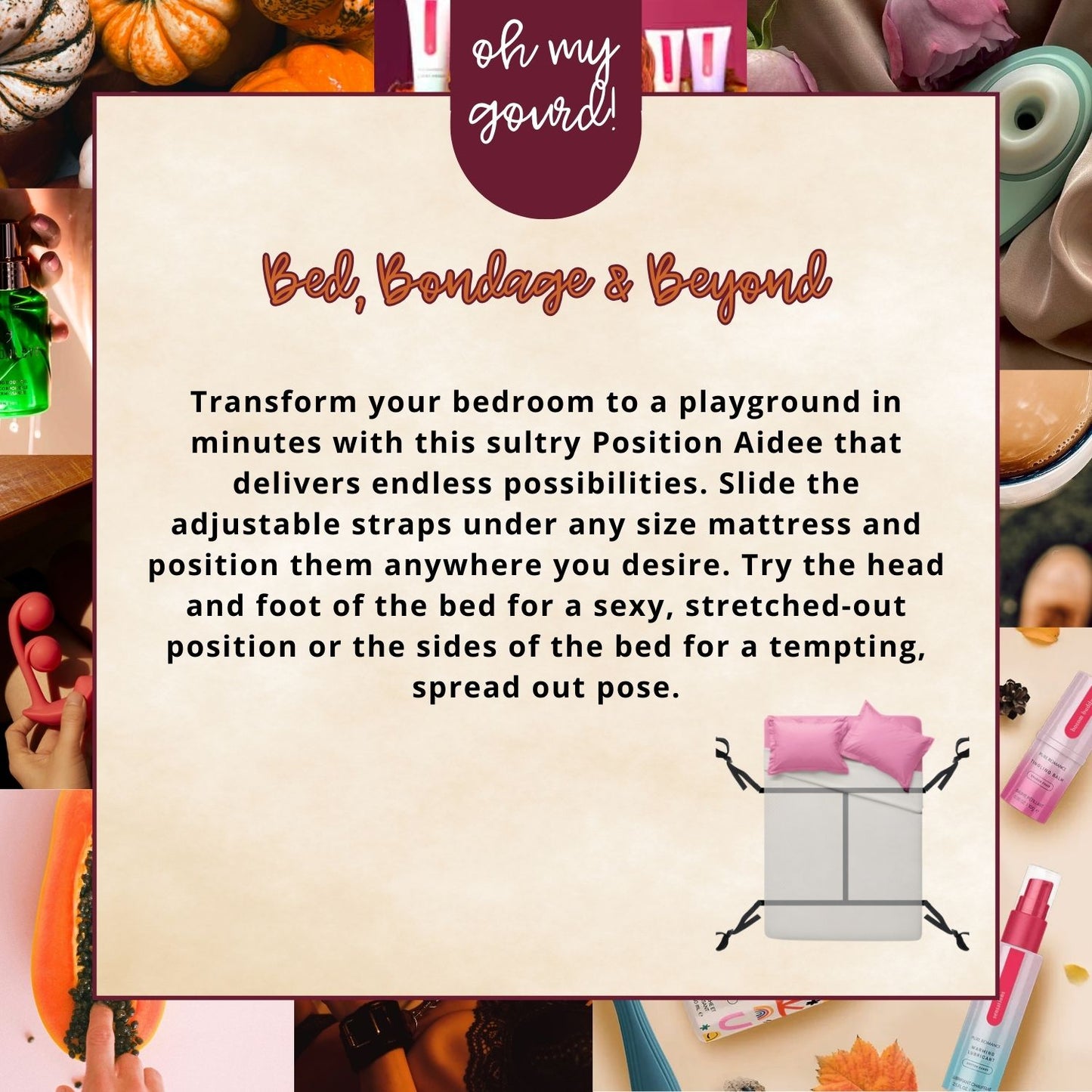 Bed, Böndage & Beyond Under-Bed Restraīnts