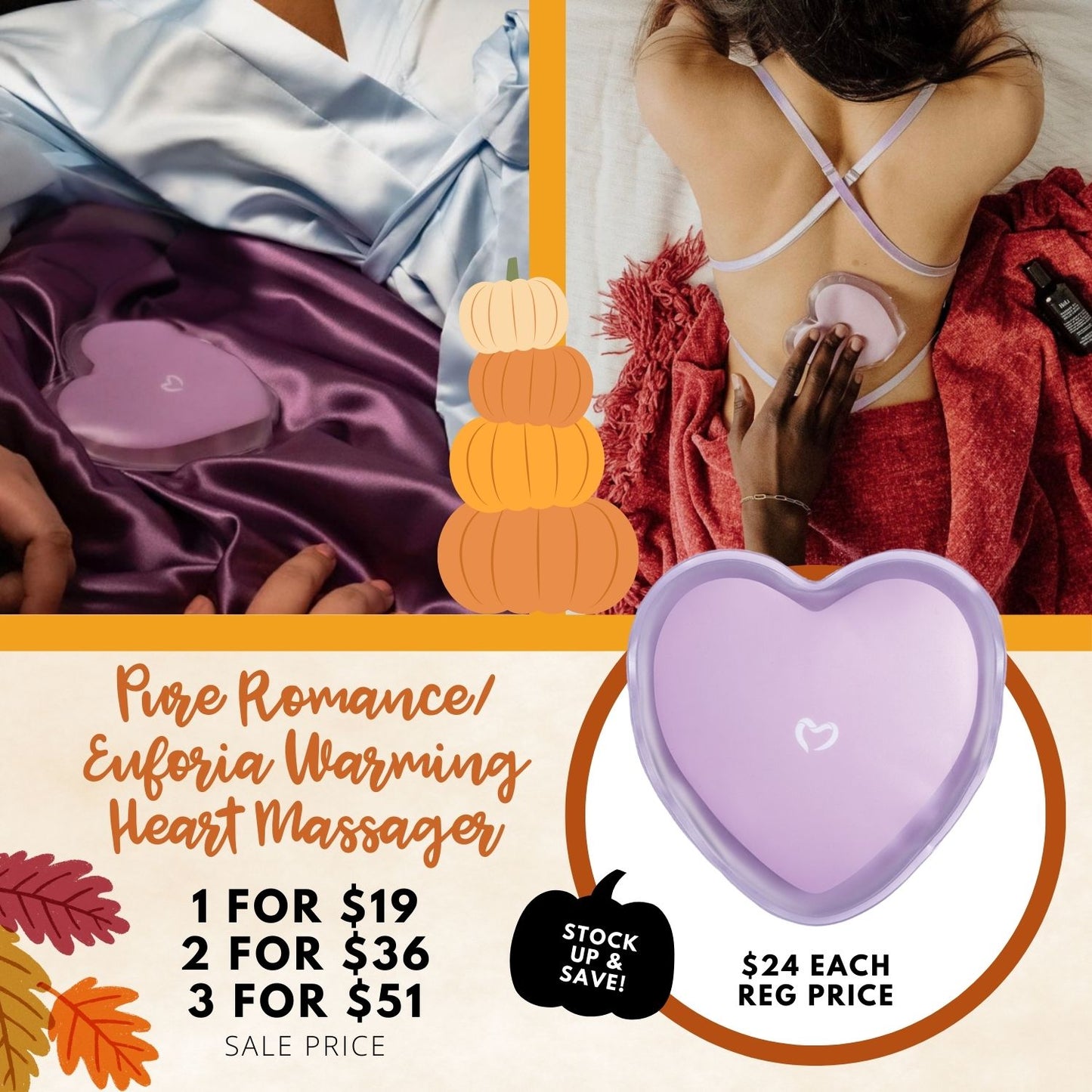 Heart Massager Reusable Hot Stone Pack