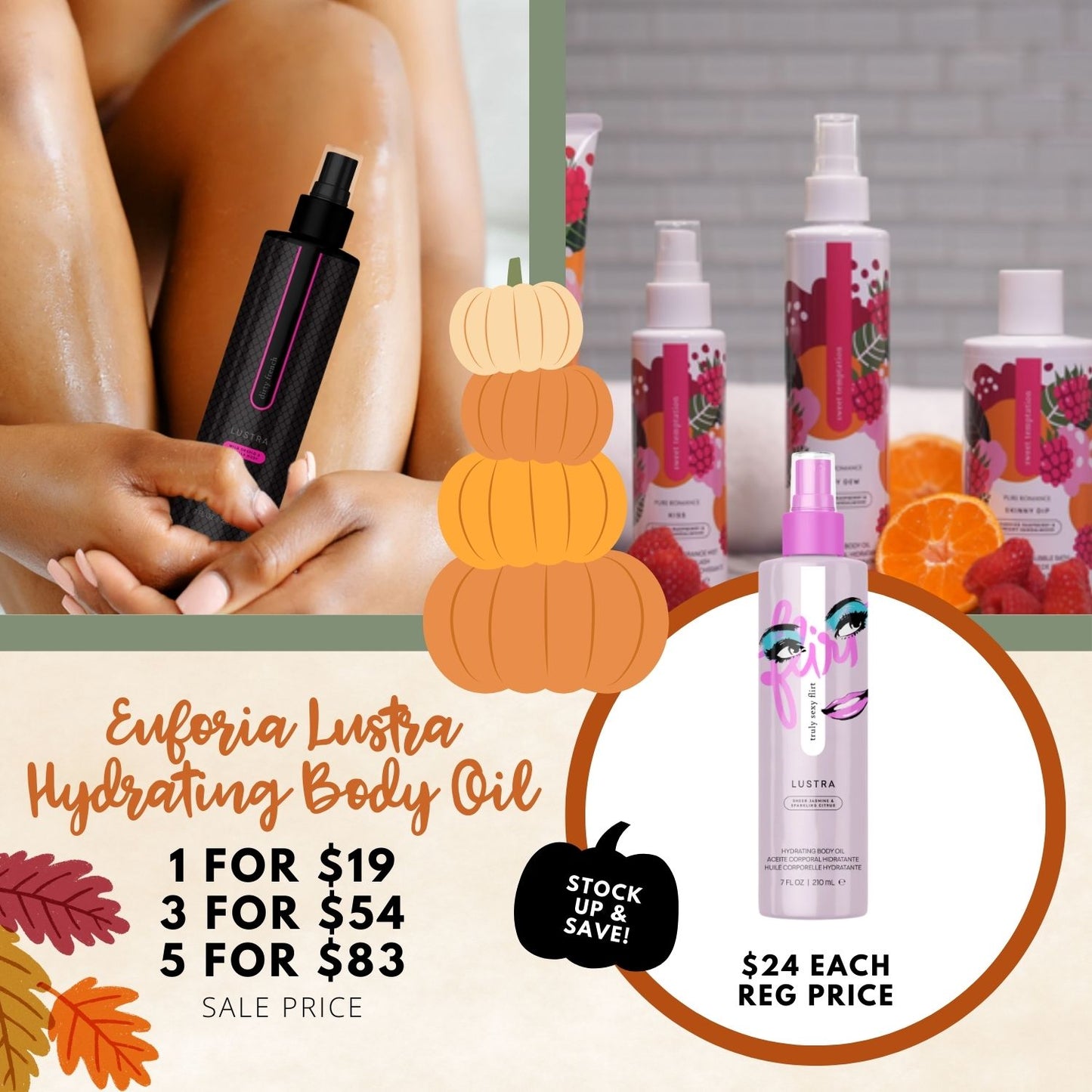 Lustra Hydrating Body Oil (Upgraded Body Dew)