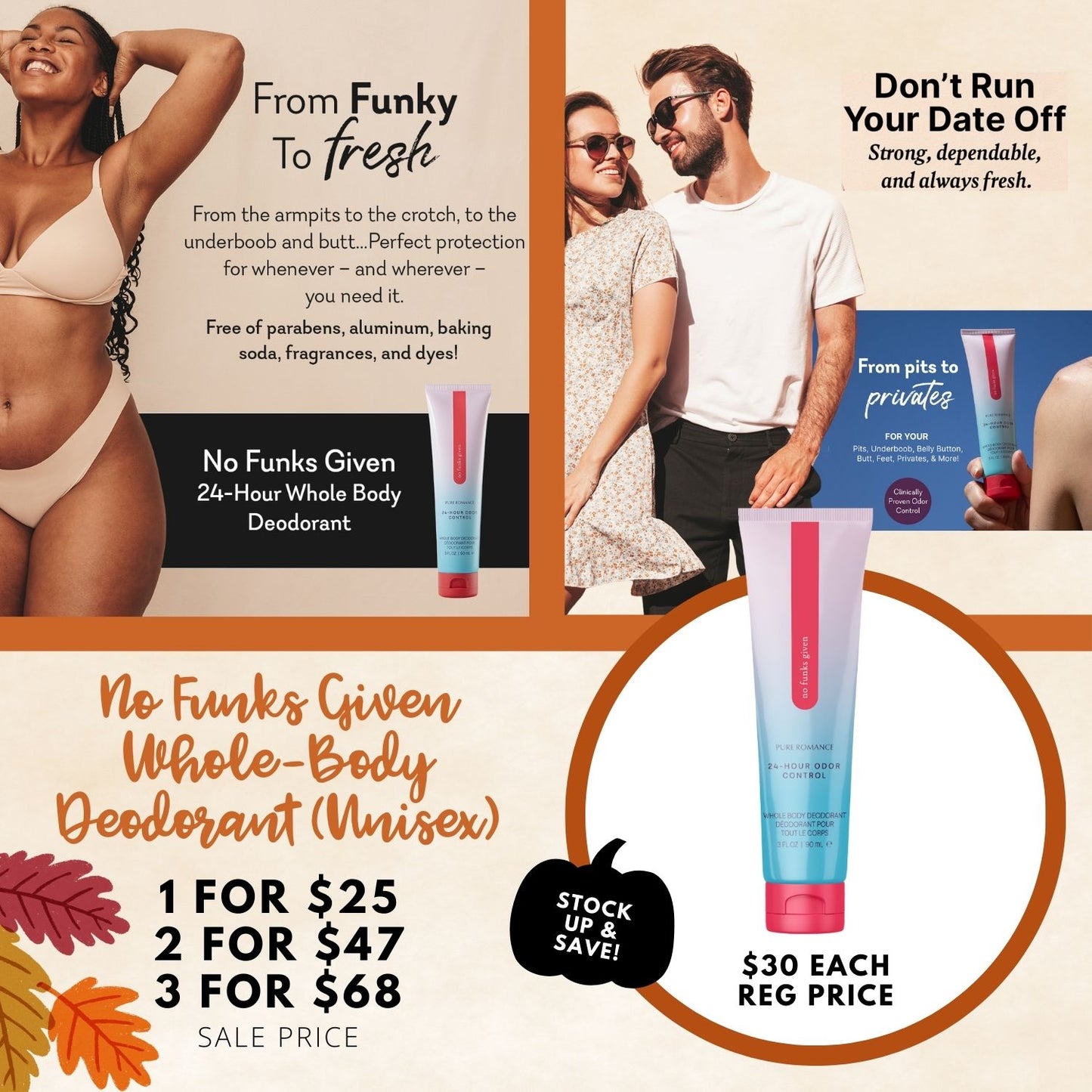 No Funks Given Whole-Body Deodorant