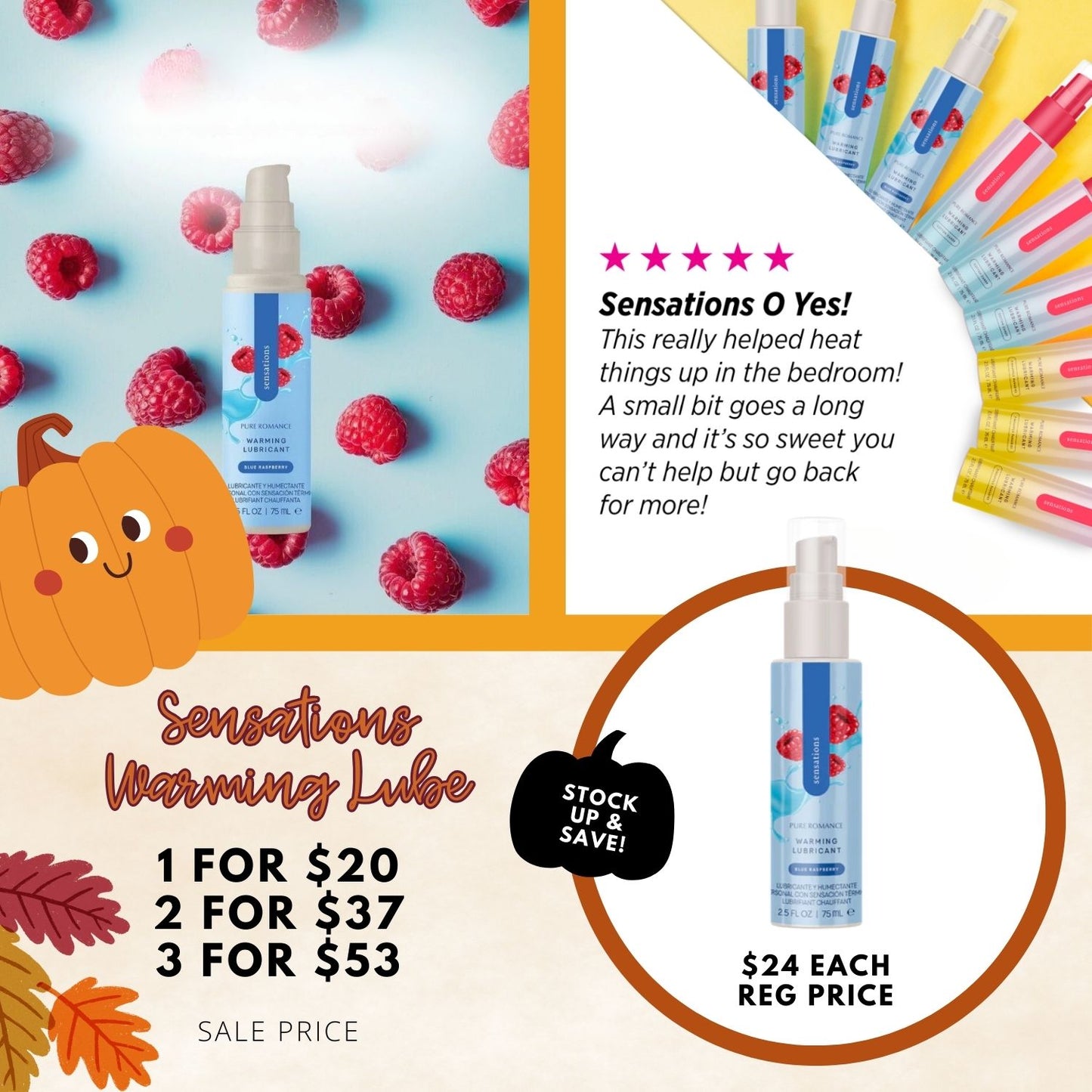 Sensations Warming Lubricant