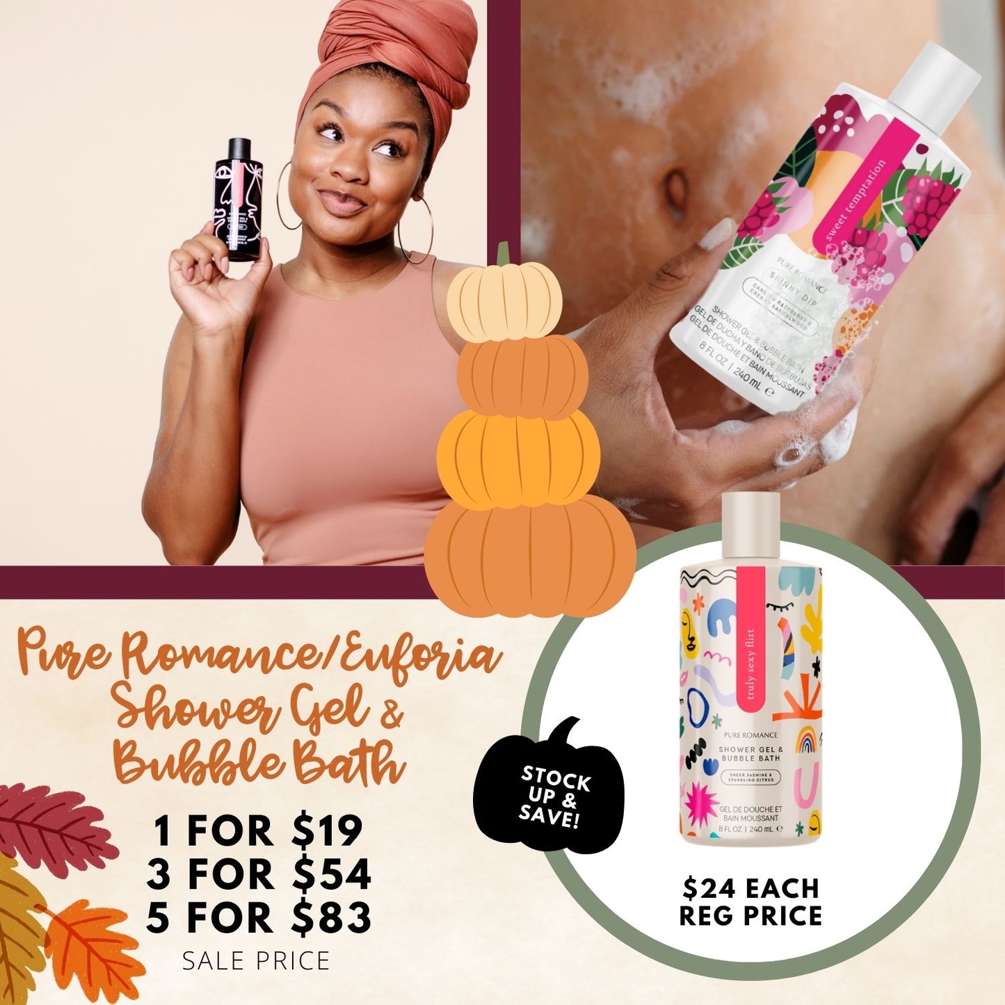 Shower Gel & Bubble Bath (Skinny Dip)