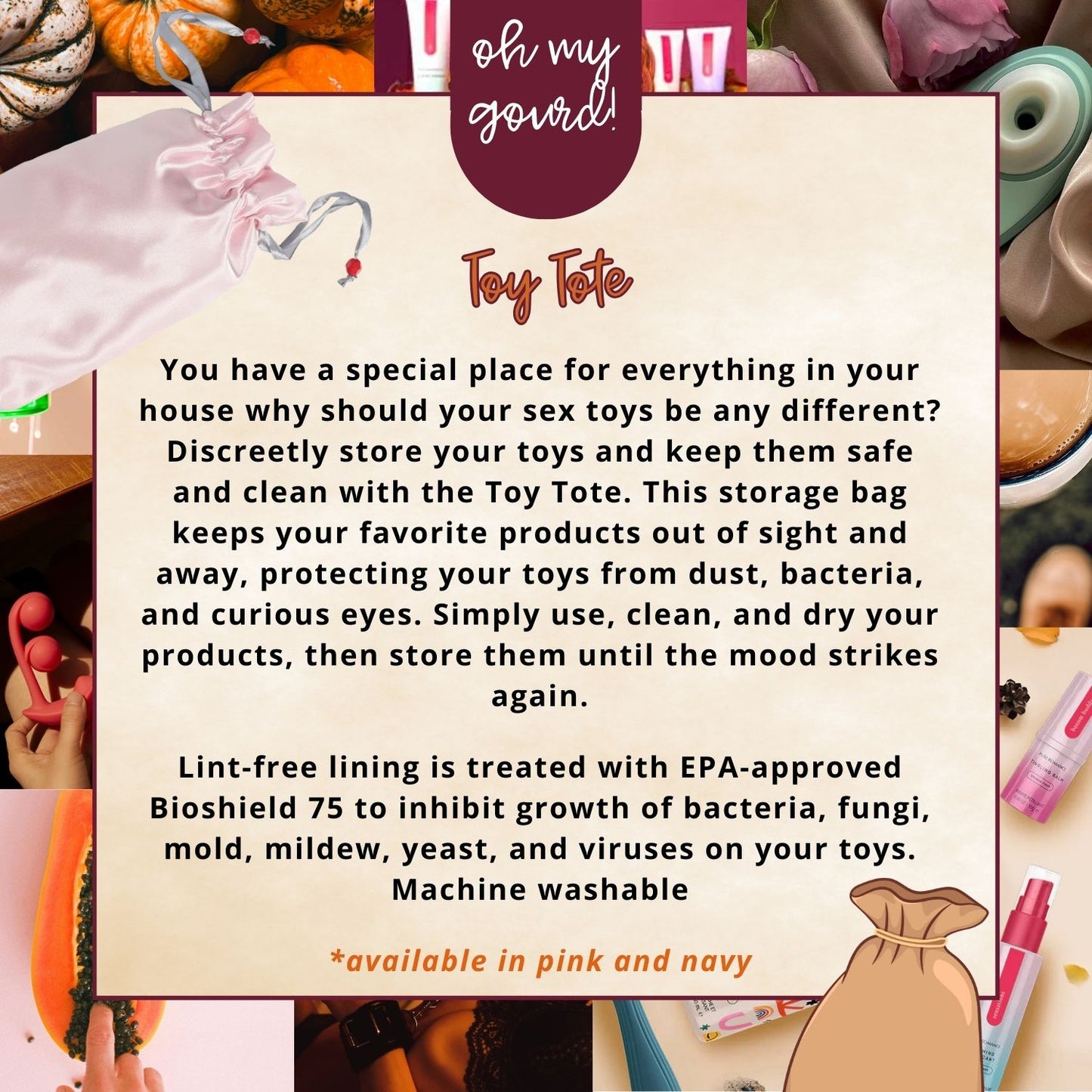 Toy Tote Antimicrobial, Antifungal Storage