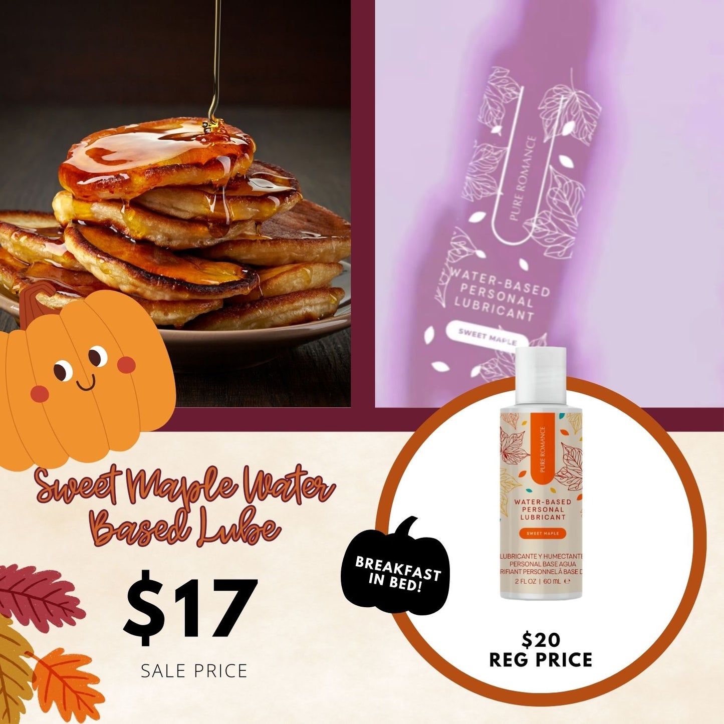 Water-Based Lubricant - Sweet Maple