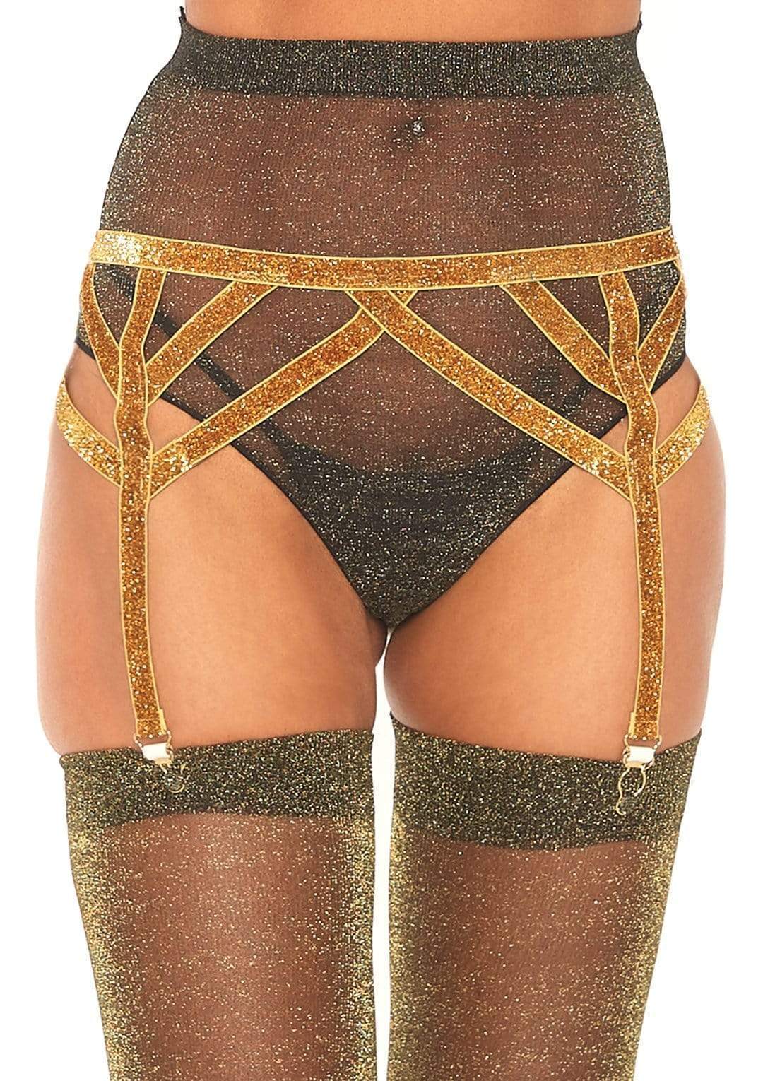 Maddox Lurex Garter Belt