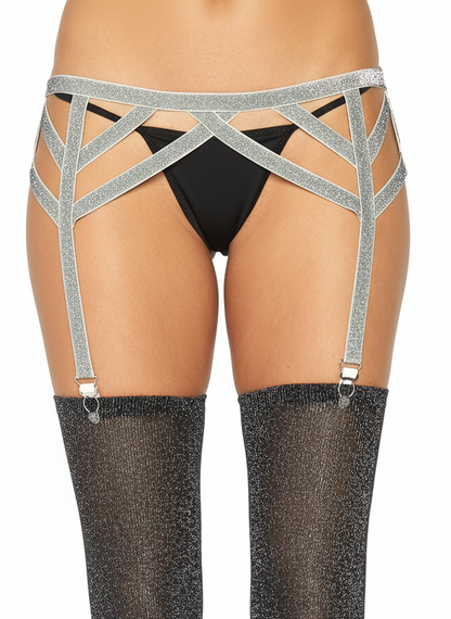 Maddox Lurex Garter Belt
